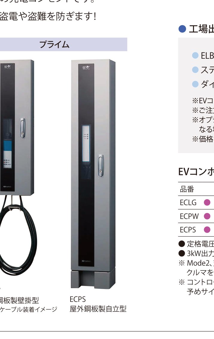 EVコンポ プライム ECPS 屋外鋼板製自立型
