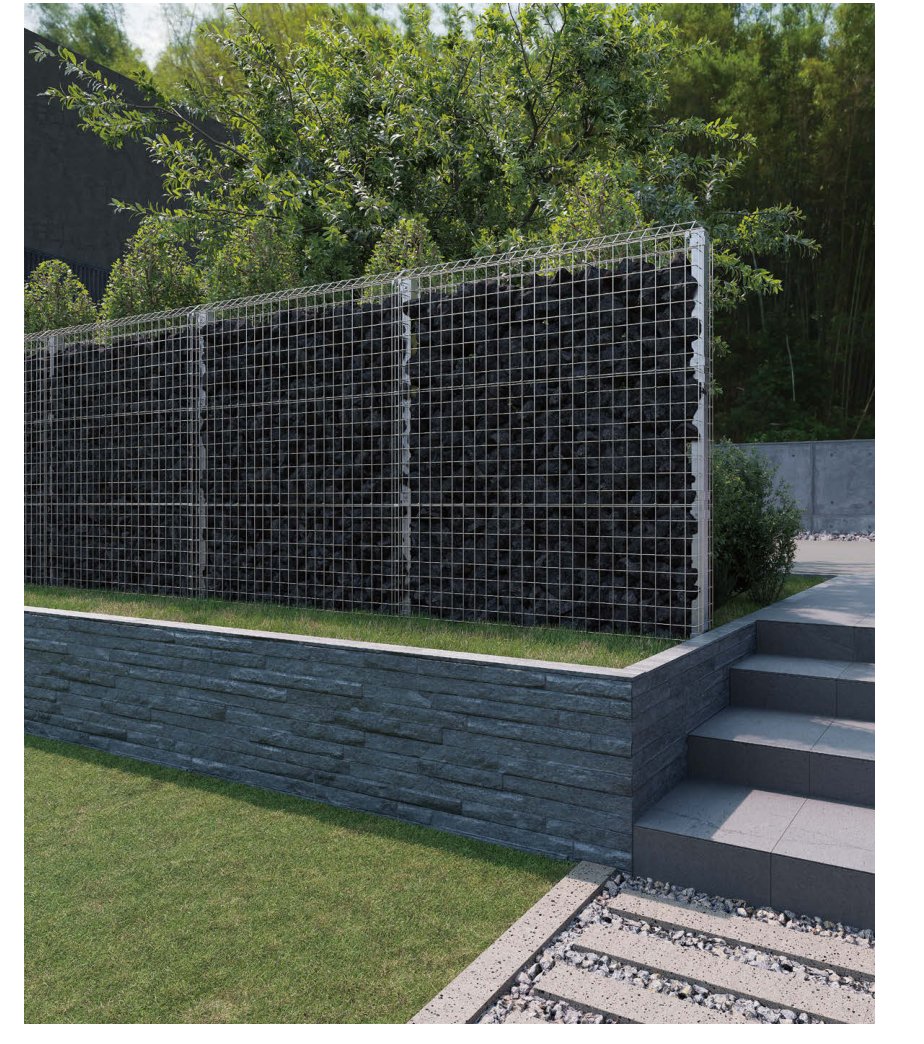 エクスガビ ハイタイプ 石積み花壇×階段 施工例
