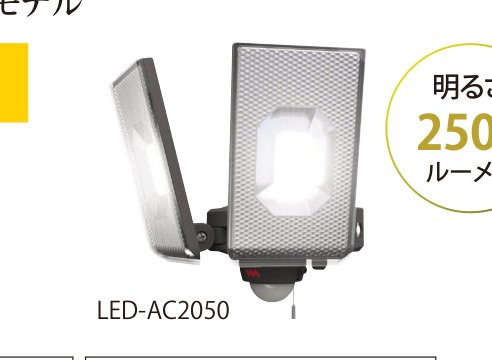 LED-AC2050 12.5W×2灯スライド型LEDセンサーライト