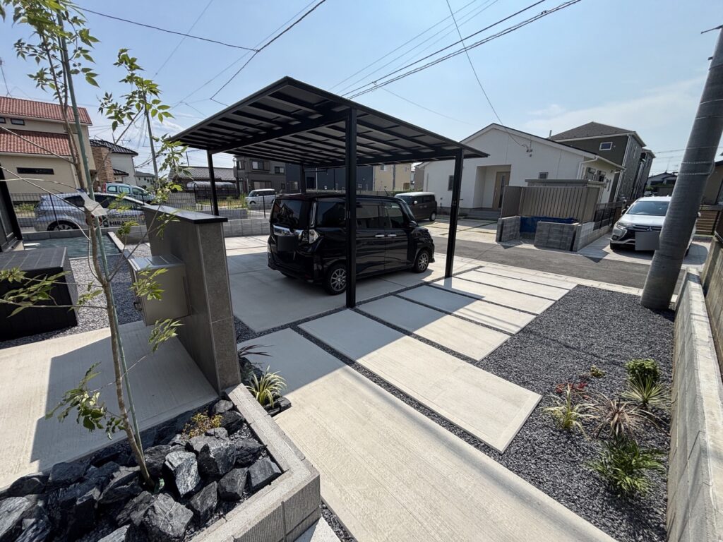 埼玉県幸手市の新築外構 施工例
