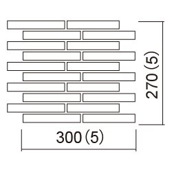 ユニゾン 形状図 ボーダー平ユニット(ずらし)