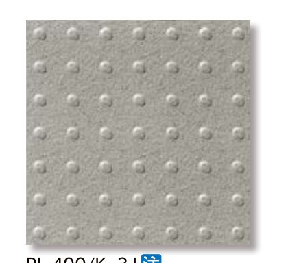 ピアッツア OXシリーズ PI-400/K-3J 400mm角視覚障がい者用(位置表示型)形状見本